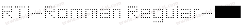 RTI-Romman Regular字体转换